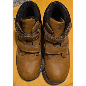 TZJS Andle Boots Kids Camel Brown, Size 12